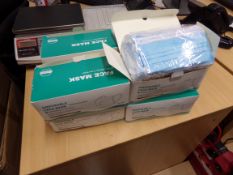 8 X BRAND NEW BOXES OF 50 DISPOSABLE MASKS