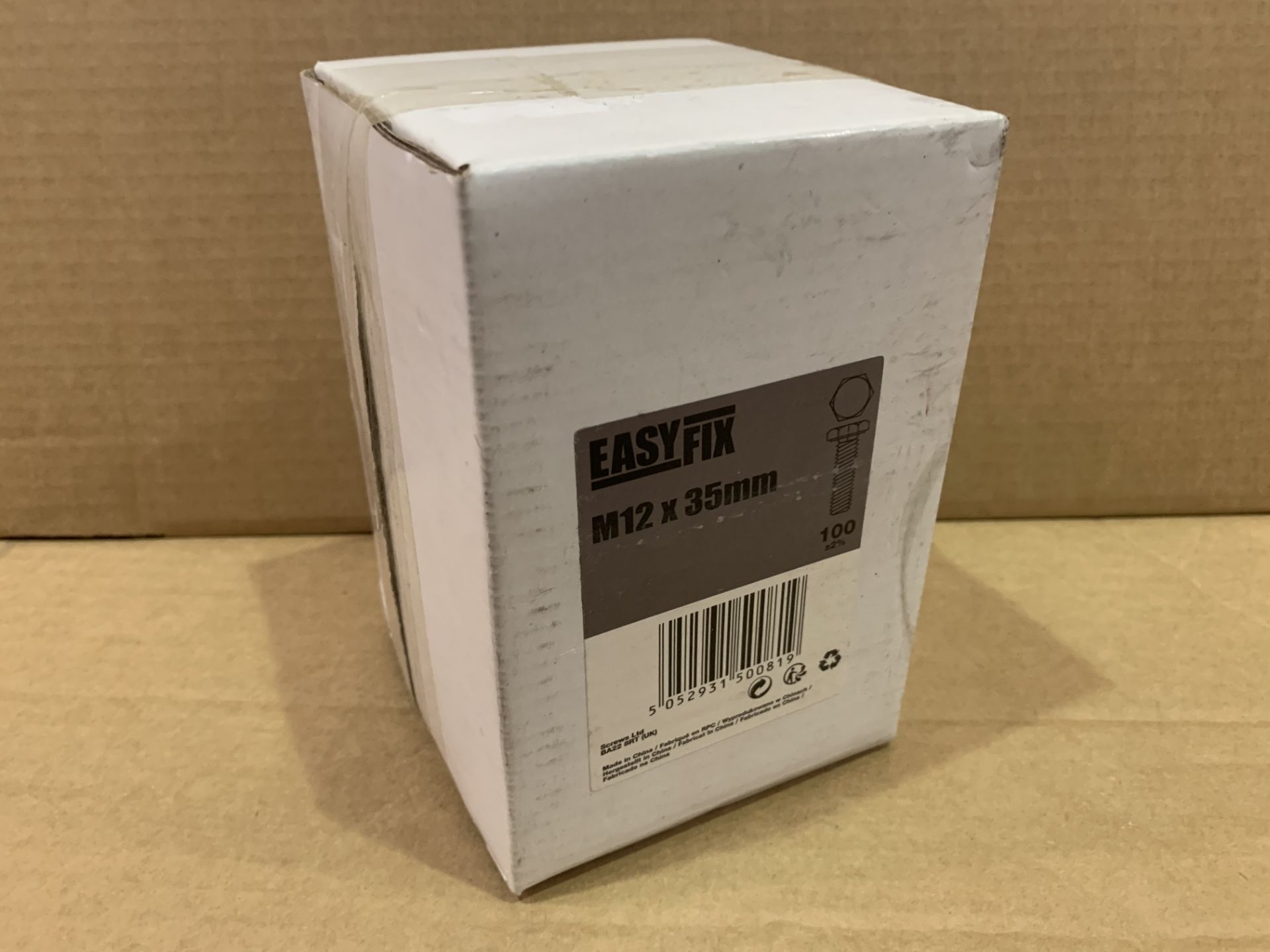 11 X BRAND NEW PACKS OF 100 EASYFIX M12 X 35MM HEX BOLTS