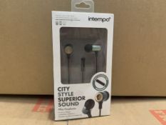 10 X BRAND NEW ITEMPO CITY STYLE SUPERIOR SOUND EARPHONES