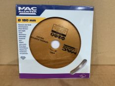 10 X BRAND NEW MACALLISTER 180MM DIAMOND CUTTER BLADES