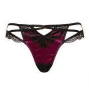 12 X BRAND NEW FIGLEAVES WINE BROOKE PEEP STRAPPING CUTPOUT BRAZILLIAN BRIEFS SIZE 12 RRP £18 ERACH