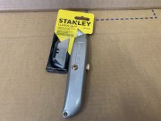 12 X BRAND NEW STANLEY CLASSIC 99 UTILITY KNOFE AND BLADE PACKS