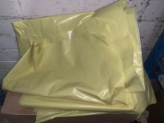 600 X BRAND NEW YELLOW REFUSE BAGS 515 X 904 X 1028MM