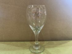 8 X BRAND NEW PACKS OF 12 LIBBEY TEARDROP 355ML GOBLET GLASSES