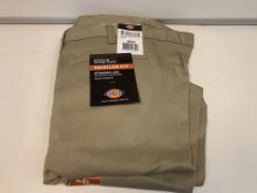 8 X BRAND NEW DICKIES REGULAR FIT STRAIGHT LEG COTTON WORK PANTS SIZE 46X32