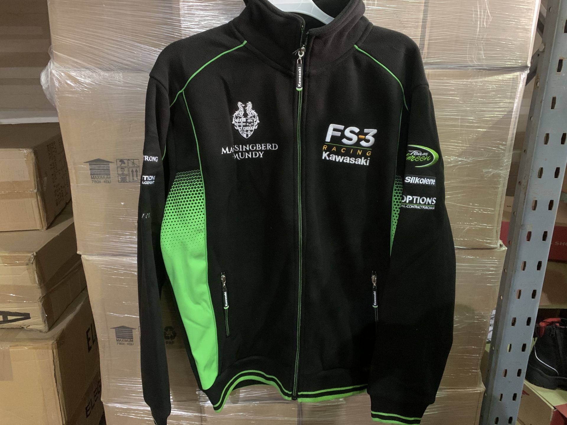 8 X BRAND NEW OFFICIAL KAWASAKI RACING FLEECE SIZE SMALL