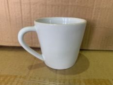 16 X BRAND NEW PACKS OF 6 WHITES RUSTIC NATURAL RIM TEA CUPS 0.19L (616/11)