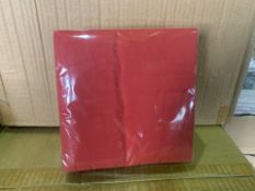 40 X BRAND NEW PACKS OF 50 RED 33CM NAPKINS 3PLY (574/11)