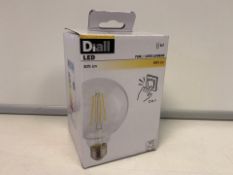 80 X NEW BOXED DIALL LED 75W/1055 LUMENS E27 FITTING FILEMENT LIGHTBULBS (1249/11)