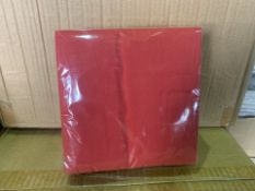 30 X BRAND NEW PACKS OF 50 RED 33CM NAPKINS 3PLY (578/11)
