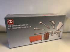 NEW BOXED PP 5 PIECE AIR COMPRESSOR KIT (371/28)