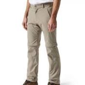 1 X Craghoppers Mens NosiLife Convertible Trousers - Long Leg [Colour: Pebble] [Leg Length: Long] [