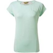 1 X Craghoppers Womens Fusion T-Shirt [Colour: Capri Blue] [Size: 12] (BOX3)