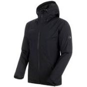 1 X Mammut Mens Trovat 3 in 1 Waterproof Hardshell Hooded Jacket [Colour: Black/Phantom] [Size: