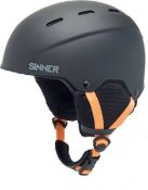 1 X Sinner Junior Poley S-Impact Plus Ski Helmet [Colour: Matte Black] [Size: XS] 1 X Sinner Titan