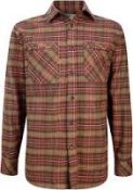 1X Hoggs of Fife Mens Countrysport Luxury Hunting Shirt [Colour: Rust/Brown Check] [Size: S] (box4)