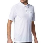 1 X Craghoppers Mens NosiLife Gilles Short-Sleeved Polo [Colour: Optic White] [Size: S] (BOX3)