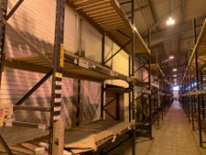 9 BAYS OF LINK 51 PALLET RACKING INC: 10 UPRIGHTS & 34 CROSS BEAMS. EACH BAY MEASURES: 4.8M(H) X 1.