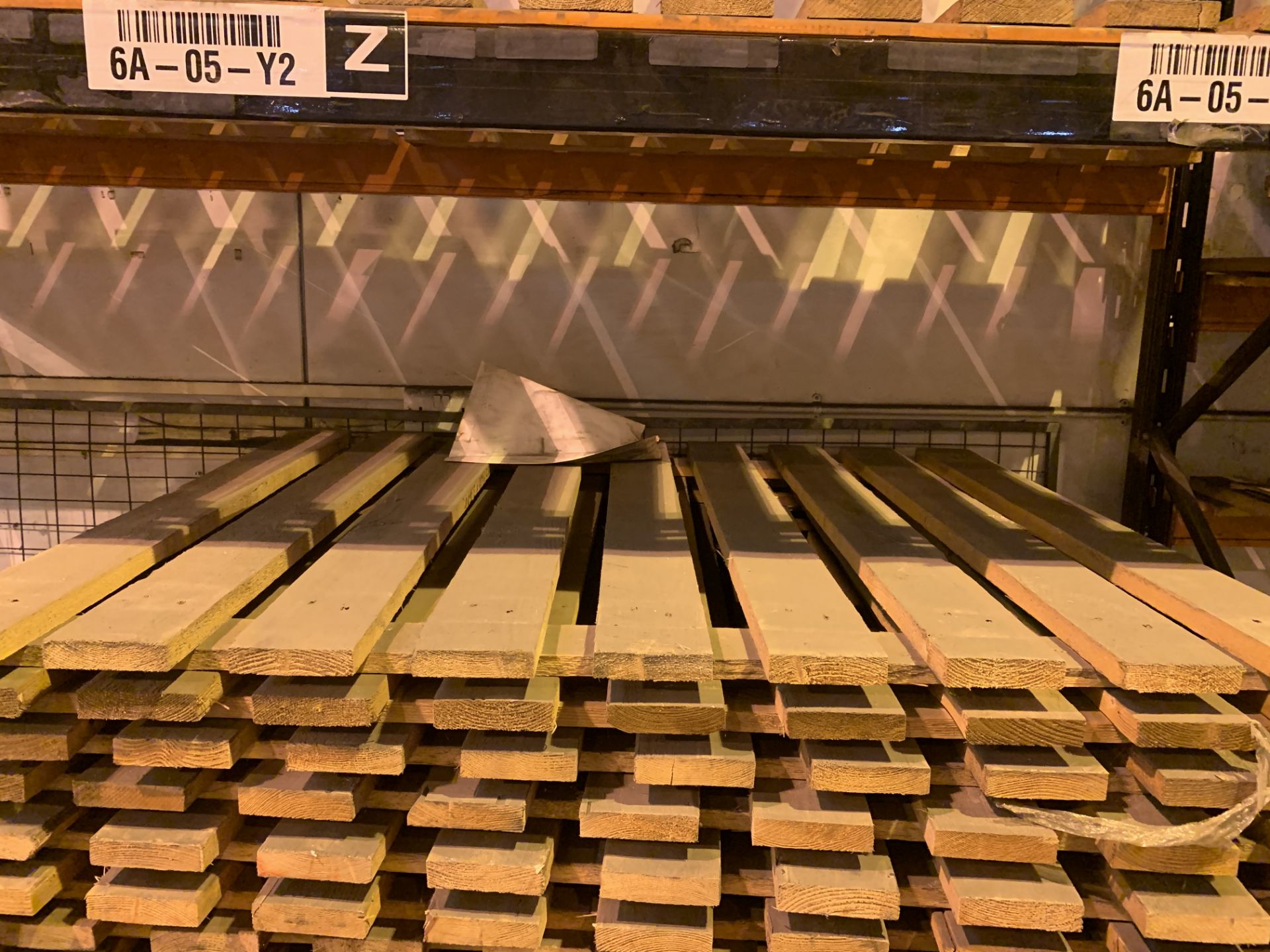 100 X ASSORTED PALLET RACKING BOARDS ON 8 PALLETS - Image 2 of 3