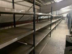 12 BAYS OF LINK 51 WAREHOUSE RACKING 2.5M(L) X 2.2M (H) X 0.9M (D). INCLUDES 14 UPRIGHTS & 90