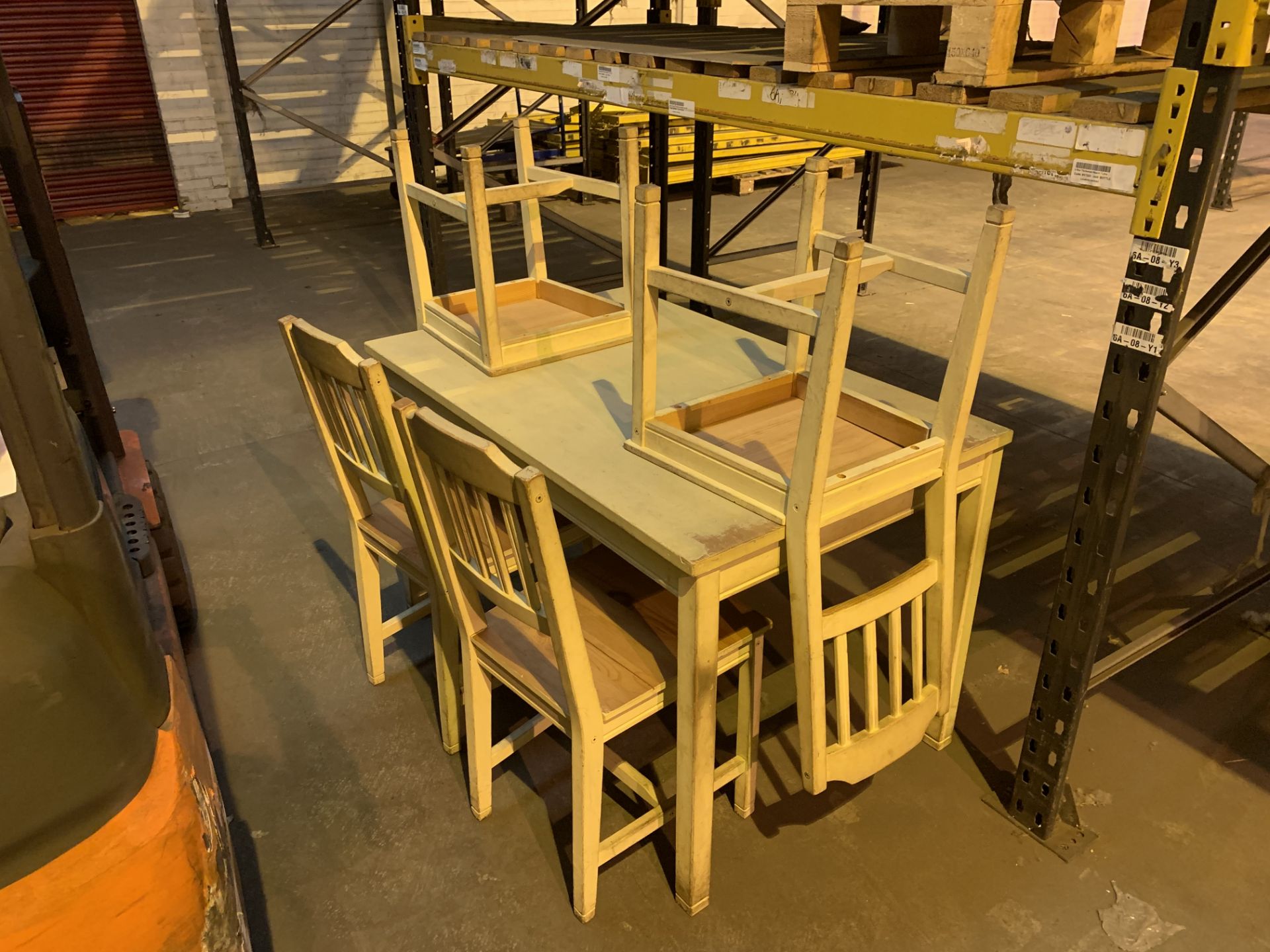 DINING TABLE & 4 CHAIRS