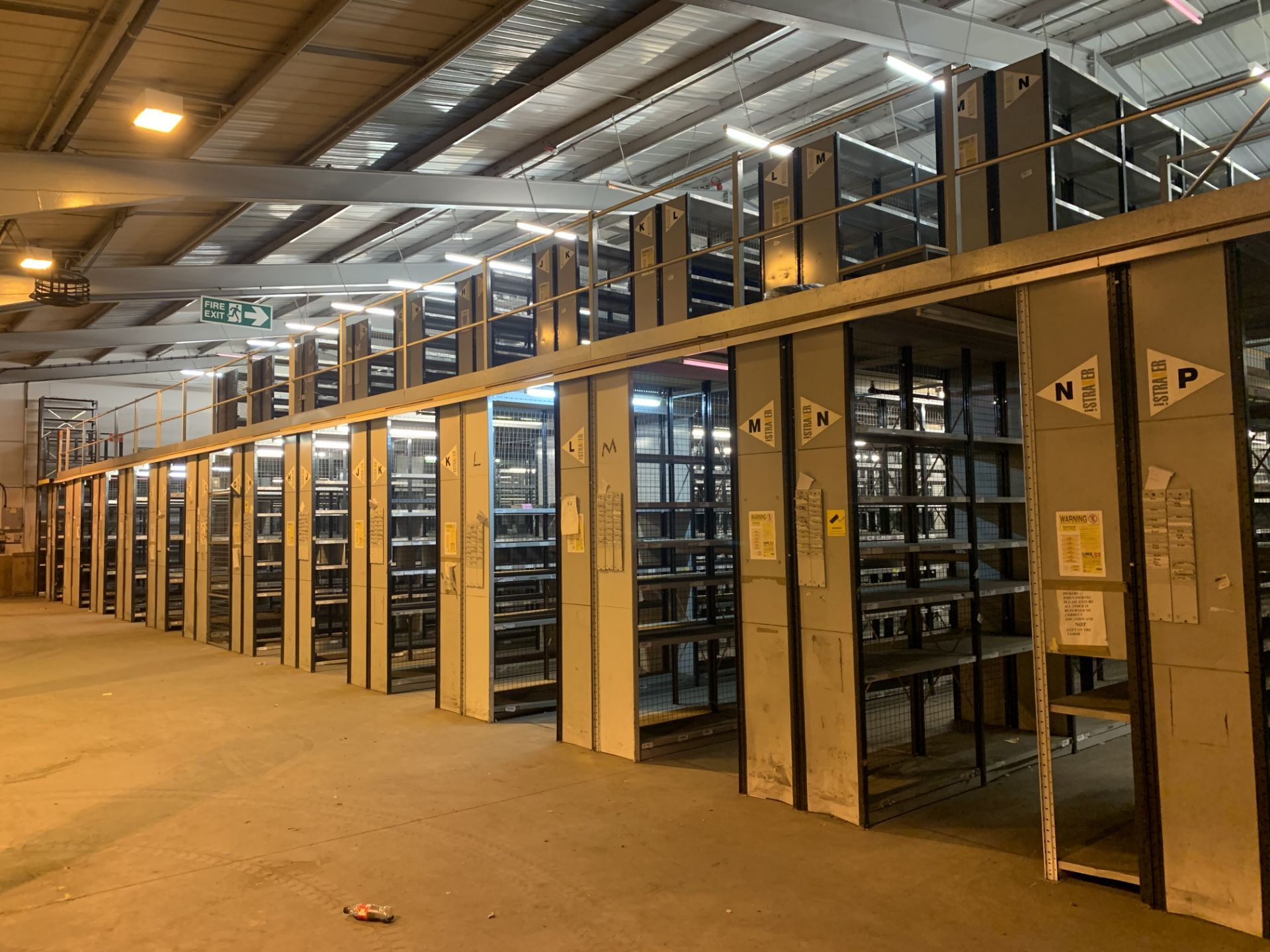 LINK 51 2 TIER LONG RACKING SYSTEM/MEZZENINE TO INCLUDE APPROX. 165 BAYS OF SHELVING RACKING SIZE: - Image 2 of 14