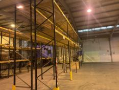 6 BAYS OF LINK 51 PALLET RACKING INC: 7 UPRIGHTS & 24 CROSS BEAMS. EACH BAY MEASURES: 5.2M(H) X 1.