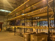 6 BAYS OF LINK 51 PALLET RACKING INC: 7 UPRIGHTS & 36 CROSS BEAMS. EACH BAY MEASURES: 4.8M(H) X 1.