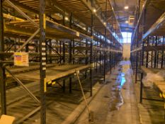 11 BAYS OF LINK 51 PALLET RACKING INC: 12 UPRIGHTS & 68 CROSS BEAMS. EACH BAY MEASURES: 5.2M(H) X