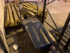 BLUE 4 WHEELED WAREHOUSE BARROW/TROLLEY