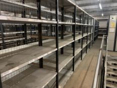 20 BAYS OF LINK 51 WAREHOUSE RACKING 1.2M(L) X 2.2M (H) X 0.45M (D). INCLUDES 22 UPRIGHTS &