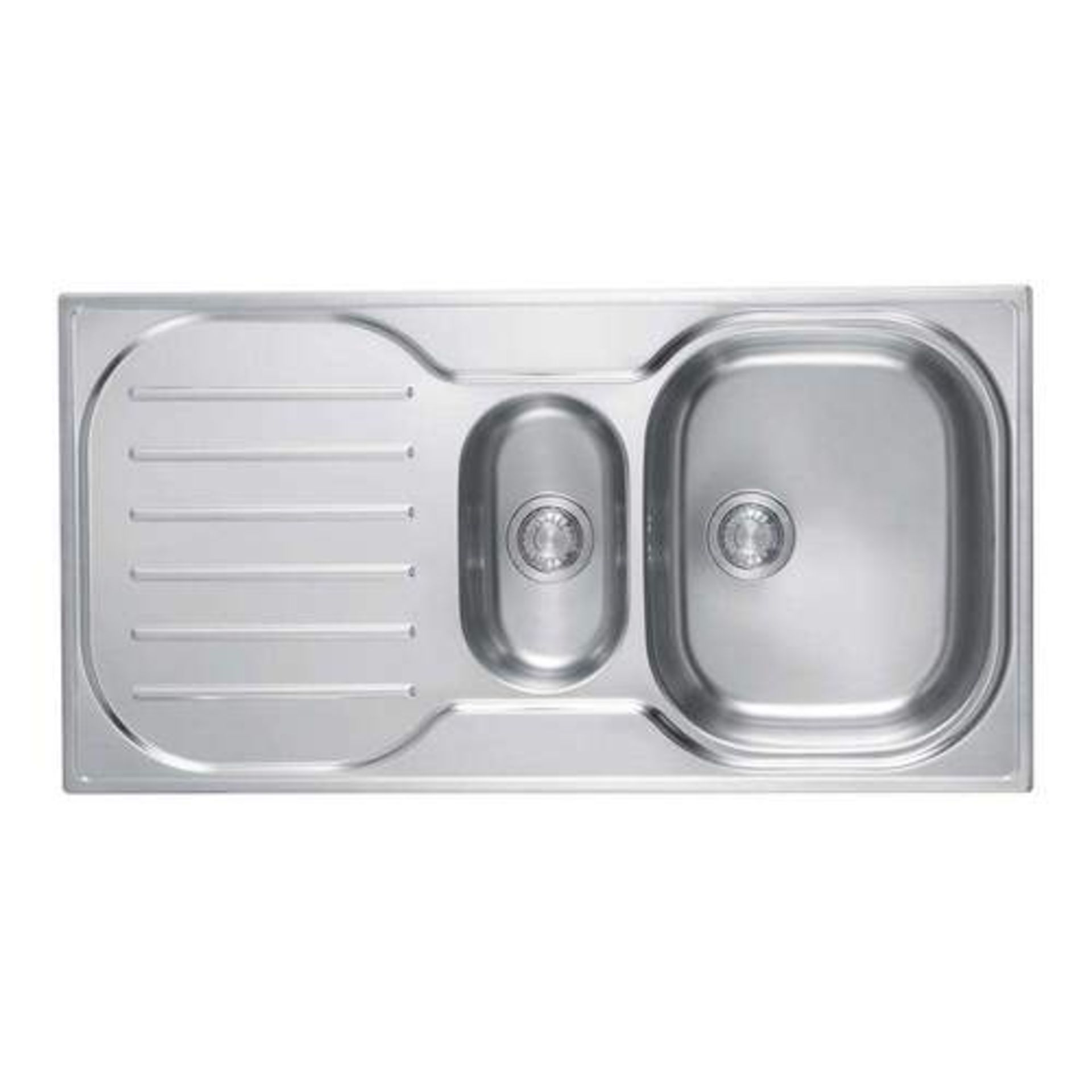 NEW (FR24) 3 X Franke Compact CRX P 651 Reversible Stainless Steel 1.5 Bowl Inset Sink | 101.0049.