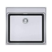 NEW (FR27) 1 X Franke FSX 210 TPL Stainless Steel 1.0 Bowl Inset Sink | 127.0434.286. RRP £570.90. A