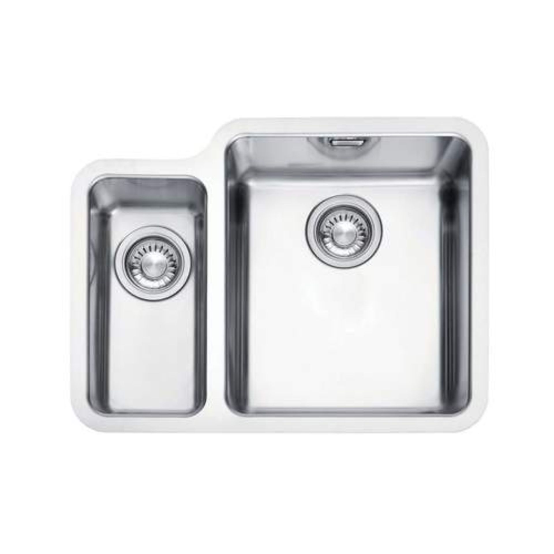 NEW (FR13) 2 X Franke Kubus KBX 160 34-16 Left Handed Small Bowl Stainless Steel 1.5 Bowl Undermount