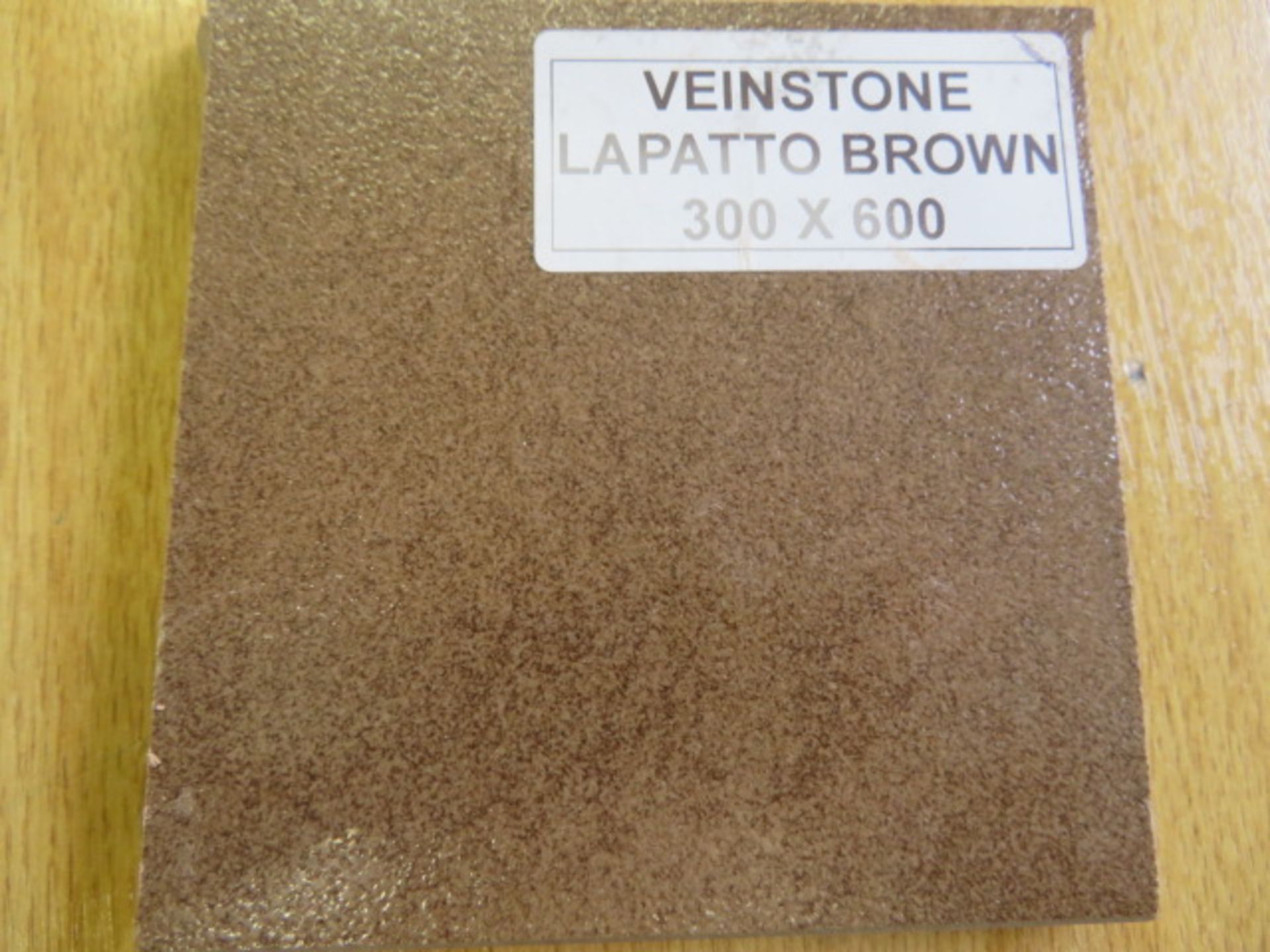 NEW 17.28M2 Square Meters of Veinstone Lapatto Brown Polished Wall and Floor Tiles. 300x600mm, 1. - Image 2 of 2