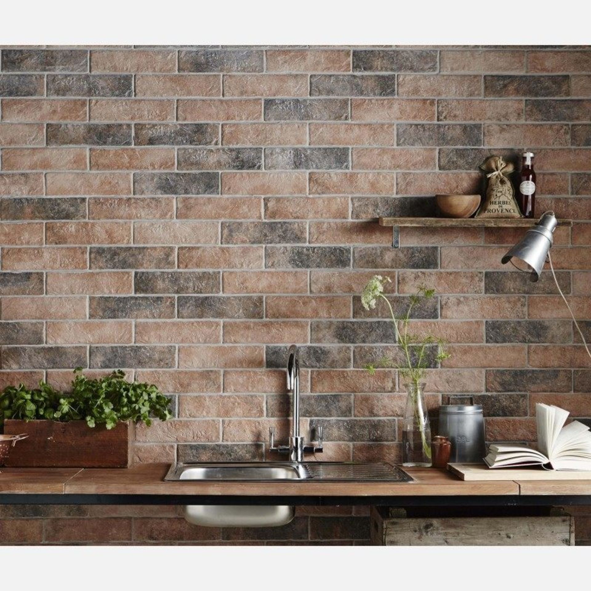New 13.5m2 Brick Tile Rustic Ceramic Wall Tiles Carrelage Mural. 9.5mm Thickness, 250x500mm Per