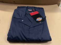 10 X BRAND NEW BOXED DICKIES NAVY BLUE DELUXE COVERALLS SIZE SMALL