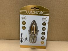 40 X NEW PACKAGED LUCECO E27 ES FILAMENT LIGHT BULBS 2W=25W