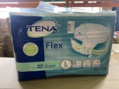 12 X BRAND NEW PACKS OF 30 TENA FLEX SUPER MEDIUM PADS IN 4 BOXES