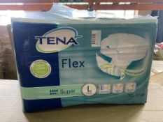 12 X BRAND NEW PACKS OF 30 TENA FLEX SUPER MEDIUM PADS IN 4 BOXES