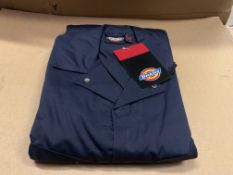 10 X BRAND NEW BOXED DICKIES NAVY BLUE DELUXE COVERALLS SIZE MEDIUM