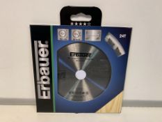 12 X NEW PACKAGED ERBAUER 24T 165MM TCT WOOD CUTTING DISKS