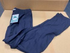 (NO VAT) 25 X BRAND NEW EDGE NAVY JOGGING BOTTOMS AGE 9-10 (188/18)