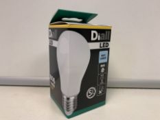 60 X BRAND NEW DIALL LED E27 LIGHTBULBS 9W (60W) (1012/18)