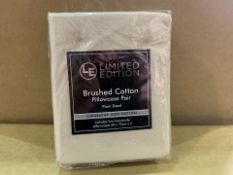 32 X BRAND NEW LIMITED EDITION BRUSHED COTTON PAIRS OF PILLOWCASES (653/18)