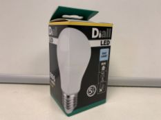 60 X BRAND NEW DIALL LED E27 LIGHTBULBS 9W (60W) (1009/18)