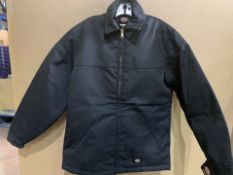 4 X BRAND NEW DICKIES EISENHOWER LINED COTTON TWILL JACKET BLACK RRP £90 EACH SMALL (608/18)