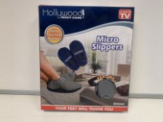 10 X BRAND NEW HOLYWOOD BODYCARE MICRO SLIPPERS (776/18)