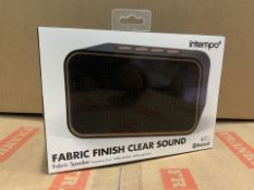 8 X BRAND NEW ITEMPO FABRIC FINISH CLEAR SOUND SPEAKERS (315/18)