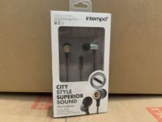 10 X BRAND NEW ITEMPO CITY STYLE SUPERIOR SOUND EARPHONES (310/18)